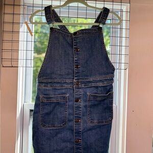 American Eagle Button-up Stretch Denim Mini Dress